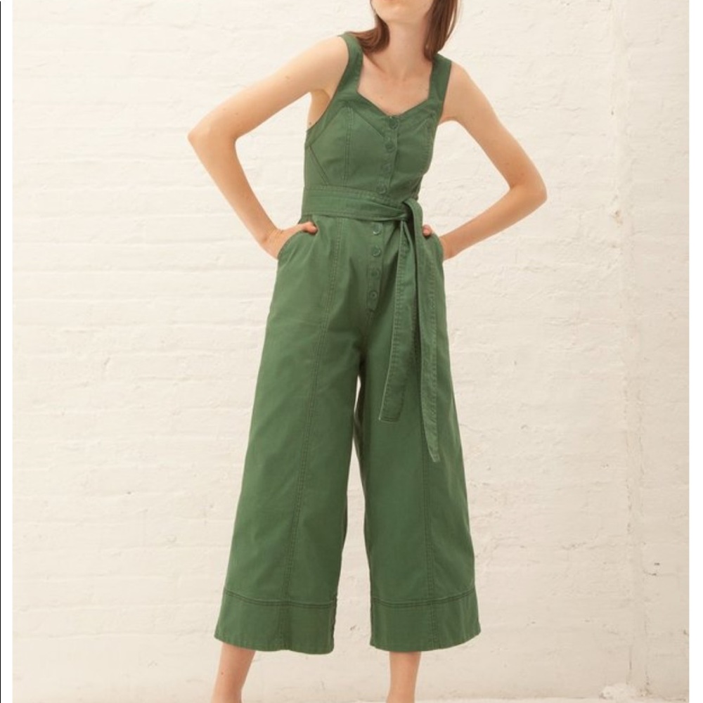 Ulla Johnson Robbie Jumpsuit in Pine, Size 6